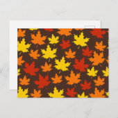 Najaar leest kleurrijk patroon briefkaart (Voorkant / Achterkant)