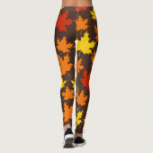 Najaar leest kleurrijk patroon leggings (Achterkant)