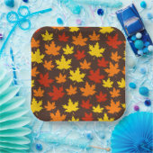 Najaar leest kleurrijk patroon papieren bordje (Feest)