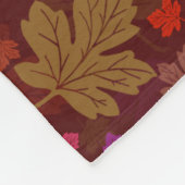 Najaar leest mooie Herfst Maple Pattern Fleece Deken (Hoek)