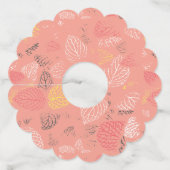 Najaar leest Patroon 5 Wijnglaslabel (Voorkant)