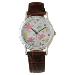 Najaar leest Pattern Wrist Watch Horloge