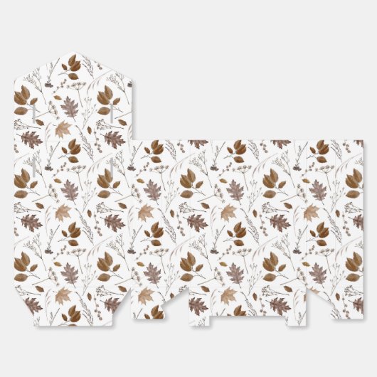 Najaar leves Pattern Bedankdoosjes (Ongevouwen)