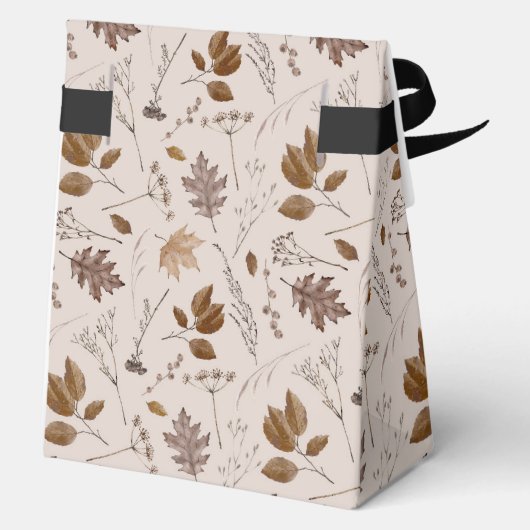 Najaar leves Pattern Bedankdoosjes (Achterkant)