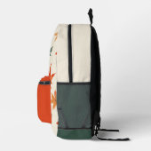 Najaar leves Pattern Bedrukte Rugzak (Rechts)