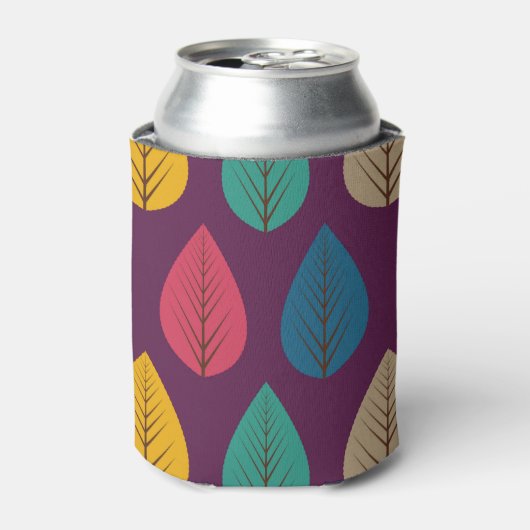 Najaar leves Pattern Blikjeskoeler (Blikje Voorkant)