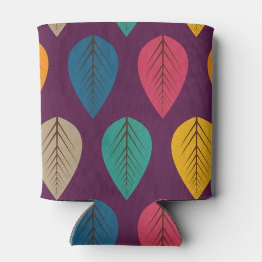 Najaar leves Pattern Blikjeskoeler (Achterkant)