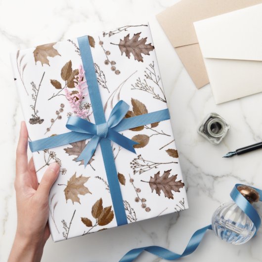 Najaar leves Pattern Cadeaupapier (Geschenken)