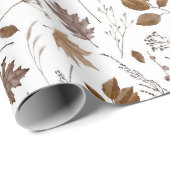 Najaar leves Pattern Cadeaupapier (Rol Hoek)