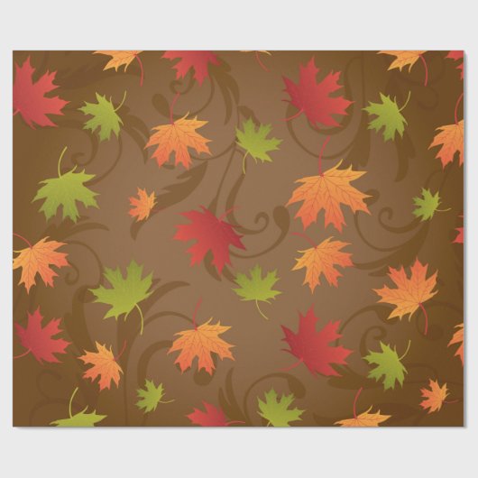 Najaar leves Pattern Cadeaupapier (Vlak)