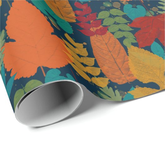 Najaar leves Pattern Cadeaupapier (Rol Hoek)