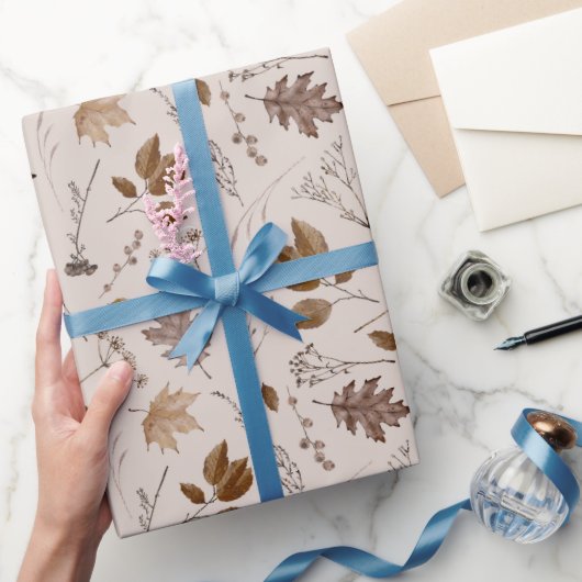 Najaar leves Pattern Cadeaupapier (Geschenken)