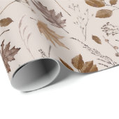 Najaar leves Pattern Cadeaupapier (Rol Hoek)