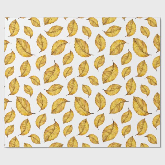 Najaar leves Pattern Cadeaupapier (Vlak)
