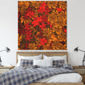 Najaar leves Pattern Canvas Afdruk (Insitu (Slaapkamer))