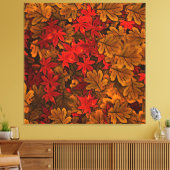 Najaar leves Pattern Canvas Afdruk (Insitu (Woonkamer))