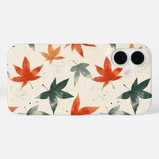 Najaar leves Pattern Case-Mate iPhone Case (Achterkant (horizontaal))