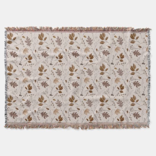 Najaar leves Pattern Deken (Voorkant)