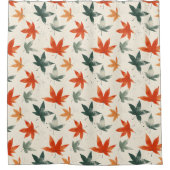 Najaar leves Pattern Douchegordijn (Voorkant)