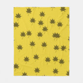 Najaar leves Pattern Fleece Deken (Voorkant)