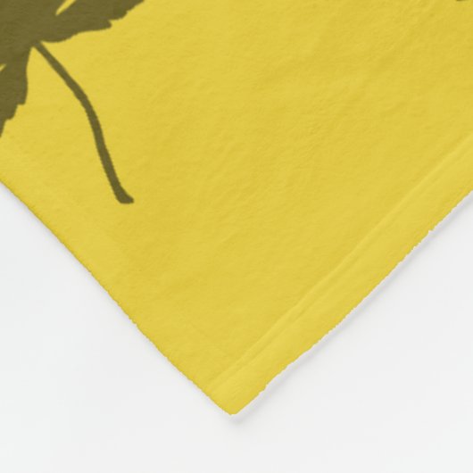 Najaar leves Pattern Fleece Deken (Hoek)