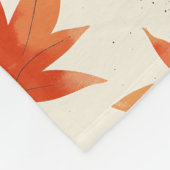 Najaar leves Pattern Fleece Deken (Hoek)