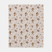 Najaar leves Pattern Fleece Deken (Voorkant)