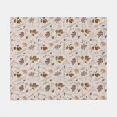 Najaar leves Pattern Fleece Deken (Voorkant (Horizontaal))