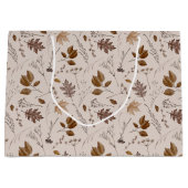 Najaar leves Pattern Groot Cadeauzakje (Voorkant)