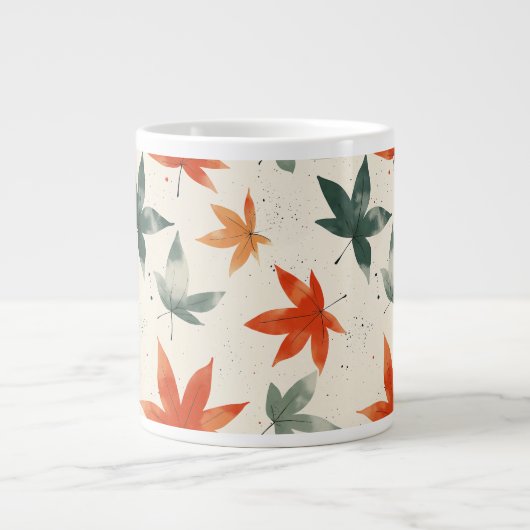 Najaar leves Pattern Grote Koffiekop (Voorkant)