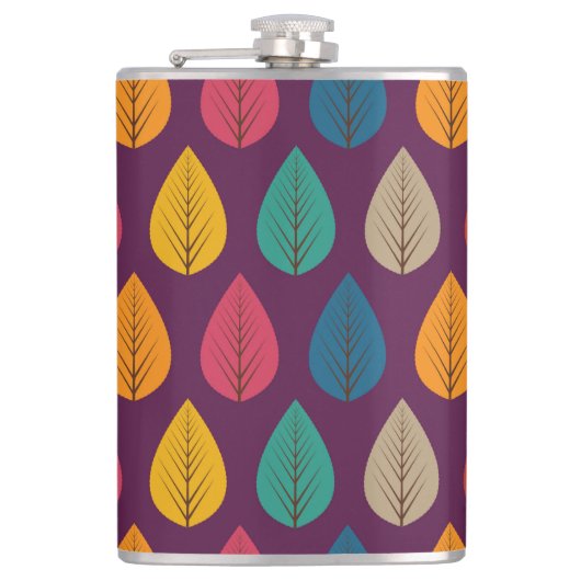 Najaar leves Pattern Heupfles (Voorkant)