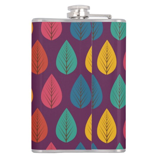 Najaar leves Pattern Heupfles (Achterkant)