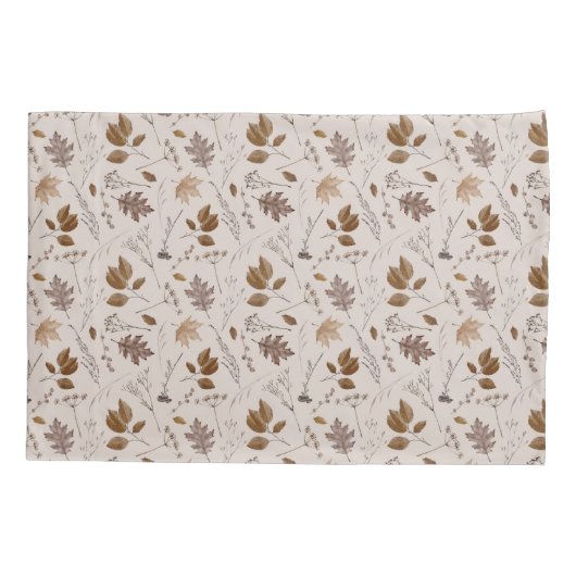 Najaar leves Pattern Kussensloop (Achterkant)