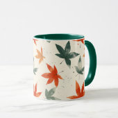 Najaar leves Pattern Mok (Voorkant rechts)