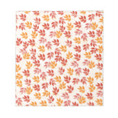 Najaar leves Pattern Notitieblok (Voorkant)