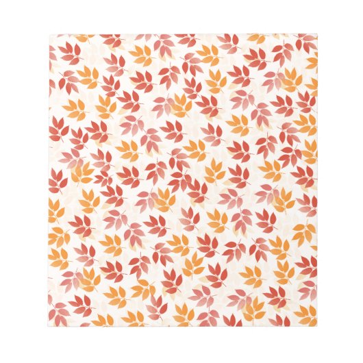 Najaar leves Pattern Notitieblok (Voorkant)