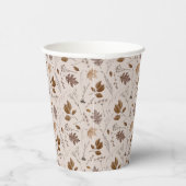 Najaar leves Pattern Papieren Bekers (Rechts)
