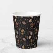 Najaar leves Pattern Papieren Bekers (Achterkant)