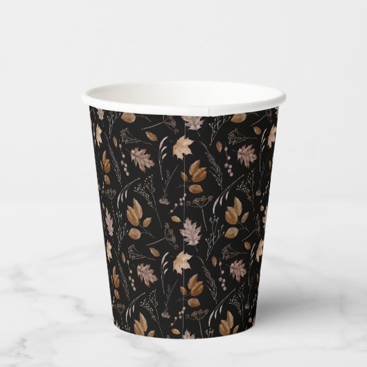 Najaar leves Pattern Papieren Bekers (Rechts)