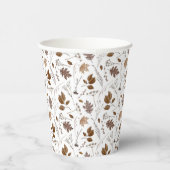 Najaar leves Pattern Papieren Bekers (Rechts)