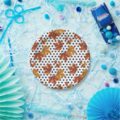Najaar leves Pattern Papieren Bordje (Feest)