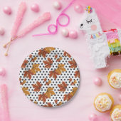 Najaar leves Pattern Papieren Bordje (Feest)