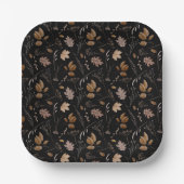 Najaar leves Pattern Papieren Bordje (Voorkant)