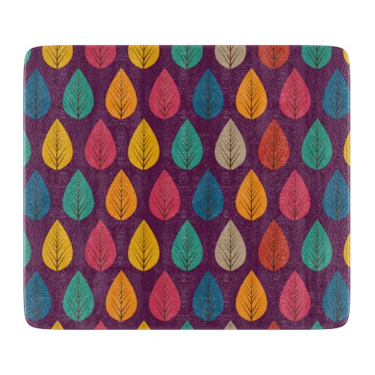 Najaar leves Pattern Snijplank (Voorkant)