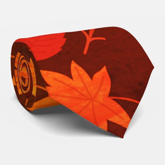 Najaar leves Pattern Stropdas (Opgerold)