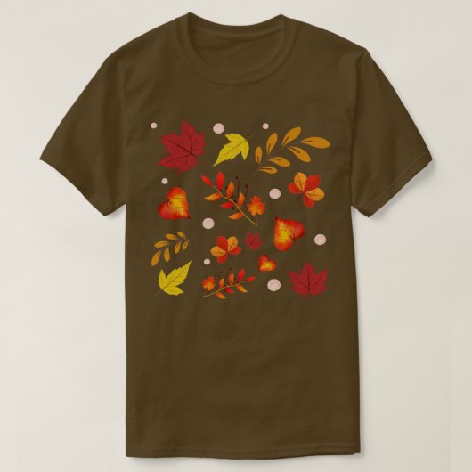 Najaar leves Pattern T-shirt (Design voorkant)