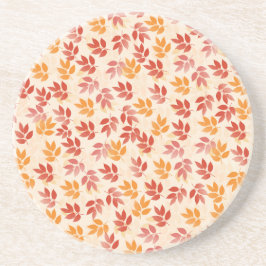 Najaar leves Pattern Zandsteen Onderzetter