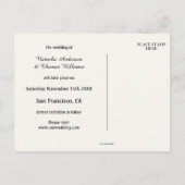 Najaar lichten sparen het Briefkaart van de Datum (Achterkant)