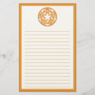 Najaar Lined Decorative Floral Tiles Stationery Briefpapier