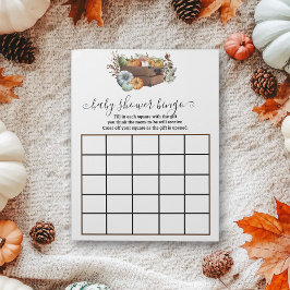 Najaar Little Pumpkin Baby shower Bingo Game Notitieblok